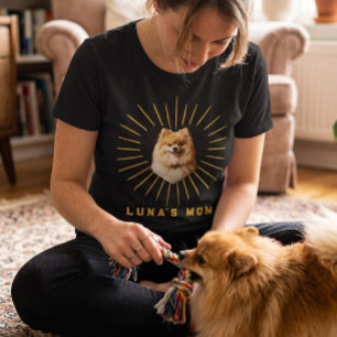 Anpassad husdjursfoto-skjorta, solstråle hundmamma t shirt