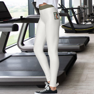 Anpassad husdjurskatt Älskare varm neutral mörk ol Leggings