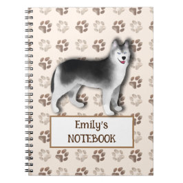 Anpassad Husky-anteckningsbok - Sött hundpresent f Anteckningsbok