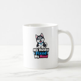 Anpassad Husky Hund Foto Fixade Mitt Humör Kaffemugg