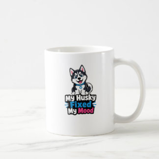 Anpassad Husky Hund Foto Fixade Mitt Humör Kaffemugg