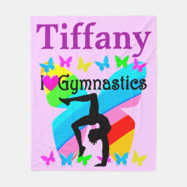 ANPASSAD I KÄRLEK GYMNASTICS PERSONLIG BLANKET FLEECEFILT