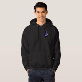 Anpassad ID-åsidosättning Wolf Glitch Cyberpunk Do Hoodie