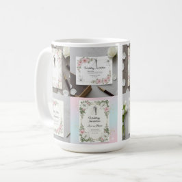 Anpassad illustration av brud och brudgum kaffemugg