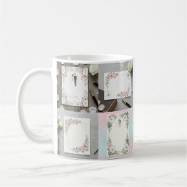 Anpassad illustration av brud och brudgumme kaffemugg