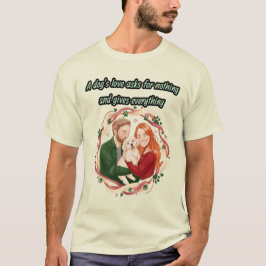 Anpassad illustration av hundpappa t shirt