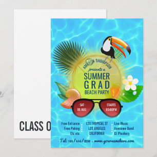 Anpassad inbjudan till Club Summer Beach Party