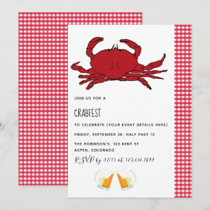 Anpassad inbjudan till Crabfest Party