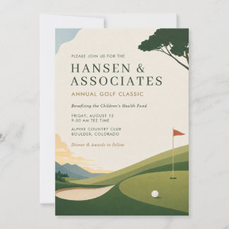 Anpassad inbjudan till golfturnering