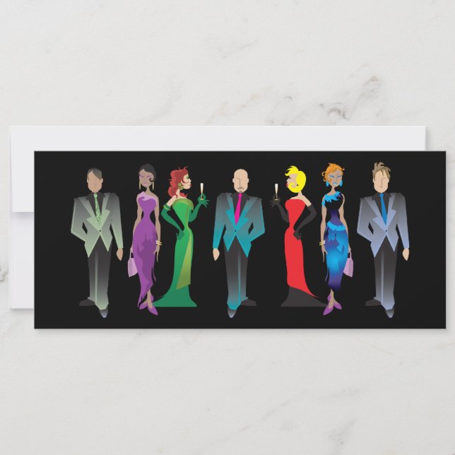 Anpassad inbjudan till middagsgäster (Framsida)