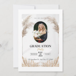 Anpassad inbjudan till Photo Boho-Studentfest