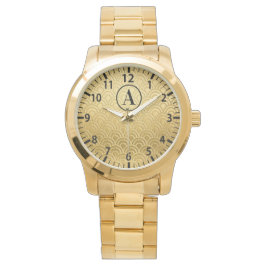 Anpassad initial guldsurveillance armbandsur