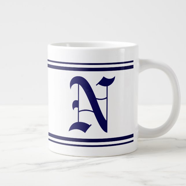 Anpassad initial Jumbo Mugg (Höger)