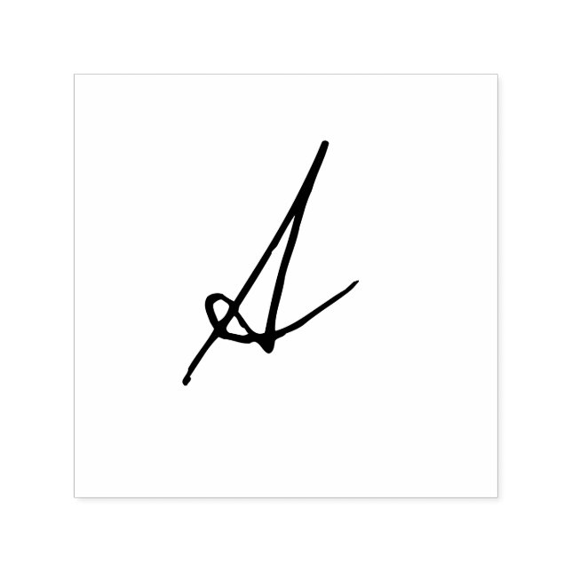 Anpassad initial underskrift självfärgande stämpel (Design)