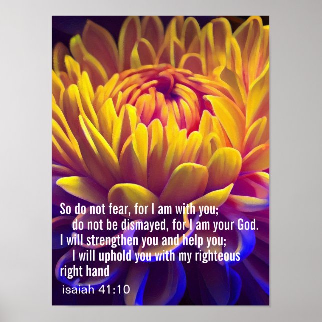 Anpassad inspirerande bibelvers poster (Framsidan)