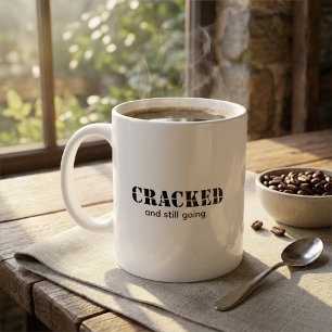 Anpassad Inspirerande Sprucken Text  Kaffemugg