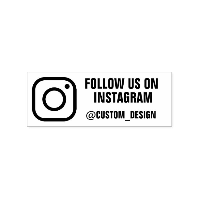 Anpassad Instagram-adress Stämpel (Tryck)