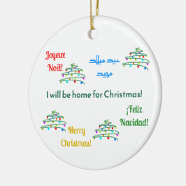 Anpassad Internationell God jul Ornament