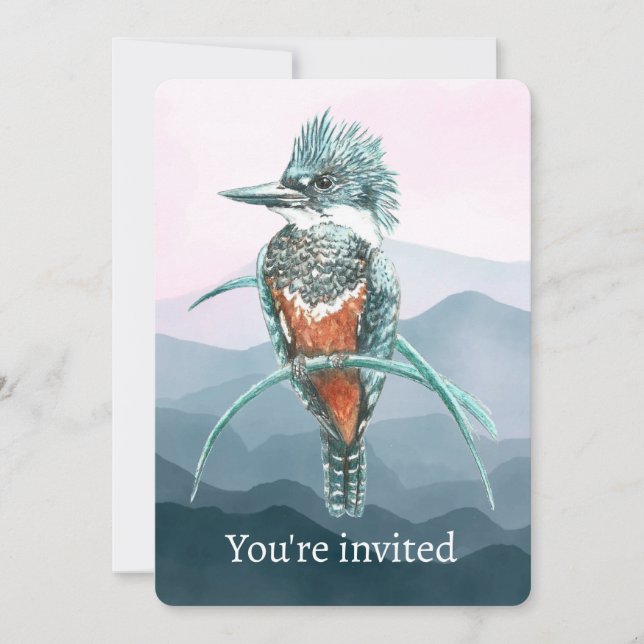 Anpassad Isfågel Party Event Firande Inbjudningar (Framsida)