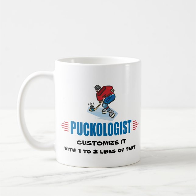 Anpassad ishockey kaffemugg (Vänster)