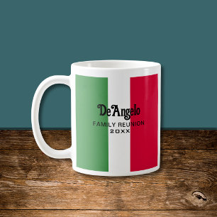 Anpassad italienskt efternamn Namn Återförening Kaffemugg
