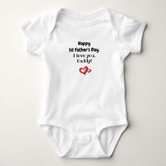 Anpassad Jag älskar dig Pappa T Shirt (Framsida)