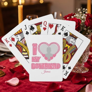 Anpassad Jag älskar min pojkvän – Lägg till foto o Casinokort