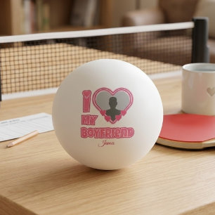 Anpassad Jag älskar min pojkvän – Lägg till foto o Pingisboll
