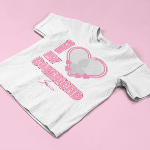 Anpassad Jag älskar min pojkvän – Lägg till foto o T Shirt