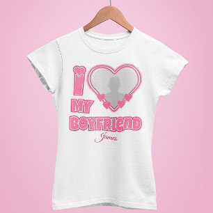 Anpassad Jag älskar min pojkvän – Lägg till foto o T Shirt