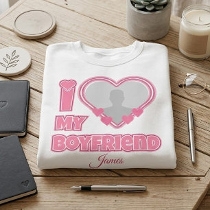 Anpassad Jag älskar min pojkvän – Lägg till foto & T Shirt