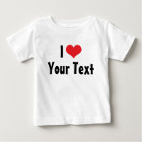 Anpassad Jag älskar T-shirt