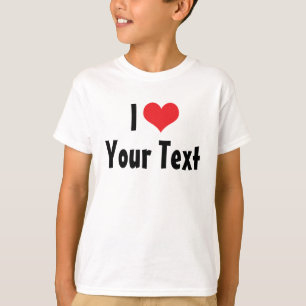 Anpassad Jag Älskar T-Shirt
