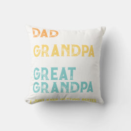Anpassad Jag Blir Bättre Present till Pappa Farfar Kudde