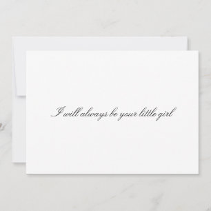 Anpassad "Jag kommer alltid att vara din lilla fli