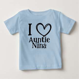 Anpassad "Jag ❤️ Min (Namn)" Bebis/Pyssel-T-shirt T Shirt