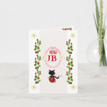 Anpassad Jordgubb Monogram Babysengerädsla