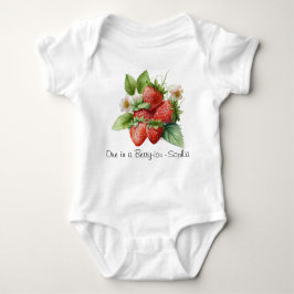 Anpassad jordgubbsskämt Baby-bodysuit T Shirt
