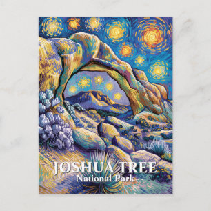 Anpassad Joshua Tree Arch Rock Stjärnklar Natt Fär Vykort