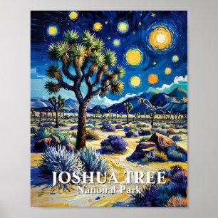 Anpassad Joshua Tree Van Gogh Stjärnnatt Modern Poster