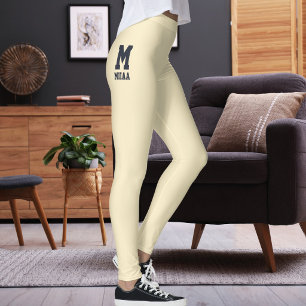 Anpassad jul champagne guld midnattskol svart leggings