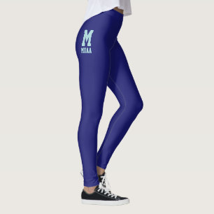 Anpassad jul djup midnatt blå isgnistrande leggings