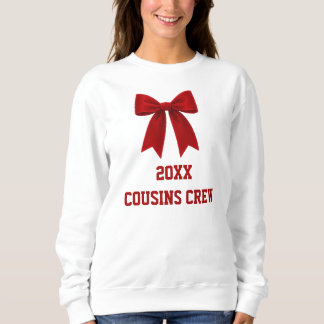 Anpassad jul röda rosett vit familjeåterförening k t shirt