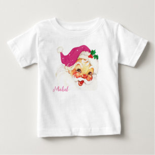 Anpassad jul Santa Klaus Baby T-Shirt