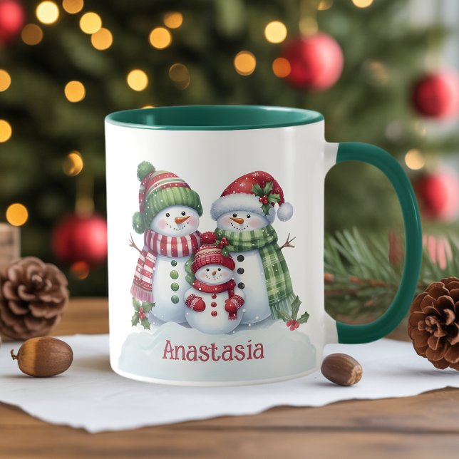 Anpassad jul-snömannen kaffemugg (Skapare uppladdad)