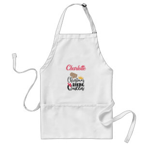 Anpassad Julbaking Queen Vuxen Apron Förkläde