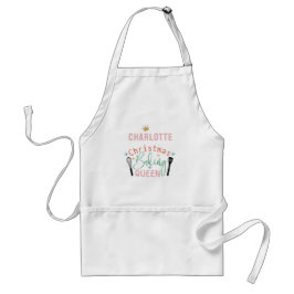Anpassad Julbaking Queen Vuxen Apron Förkläde