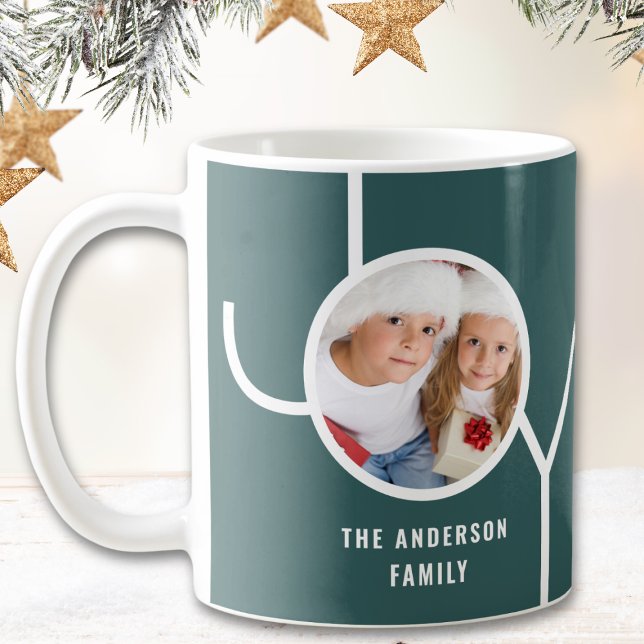 Anpassad julbild grön kaffemugg (Skapare uppladdad)