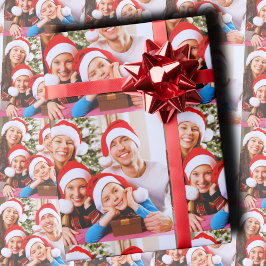 Anpassad julbildskollage presentpapper