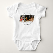 Anpassad julfoto baby bodysuit